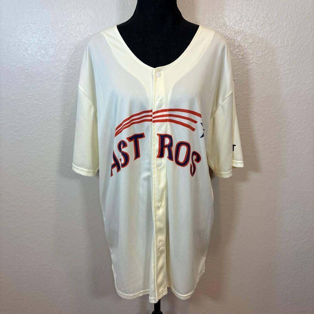 BDA SPORTS Houston Astros Unisex Jersey White Sz XL Baseball Game-day MLB